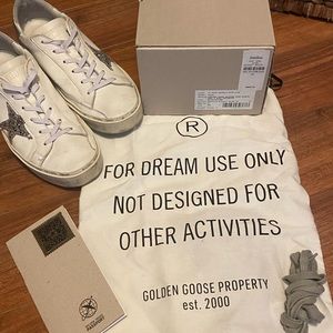 Golden Goose
Hi Star Glitter Low-Top Sneakers Size 38/8.